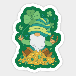 St. Patricks Day - Lucky Gnome Sticker